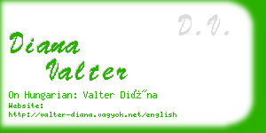 diana valter business card